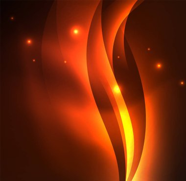 Neon ışıklı dalgalar