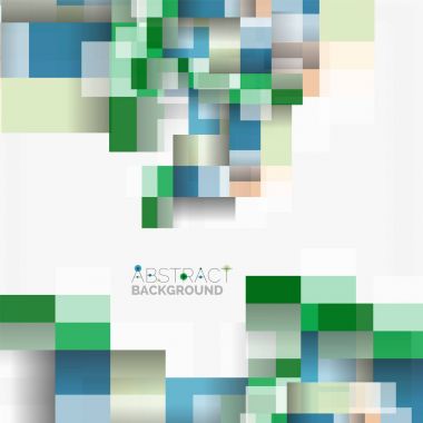 Soyut engeller şablon tasarım arka plan, beyaz, basit geometrik şekiller düz çizgiler ve dikdörtgenler