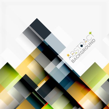 Soyut engeller şablon tasarım arka plan, beyaz, basit geometrik şekiller düz çizgiler ve dikdörtgenler