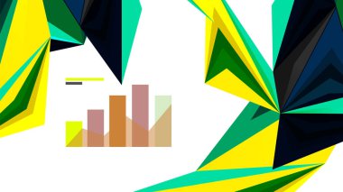 Modern üçgen sunu şablonu