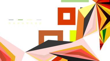 Modern üçgen sunu şablonu