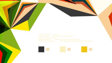 Modern üçgen sunu şablonu