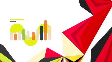 Modern üçgen sunu şablonu