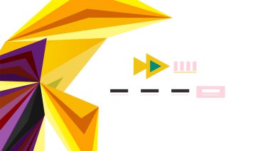 Modern üçgen sunu şablonu