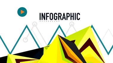 Modern üçgen sunu şablonu