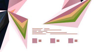 Modern üçgen sunu şablonu