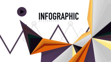 Modern üçgen sunu şablonu