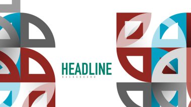 İş tanıtımı geometrik şablonu