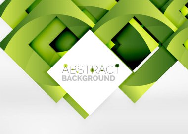 Işık Geometrik nesneyi kareler 3B alanı, arka plan