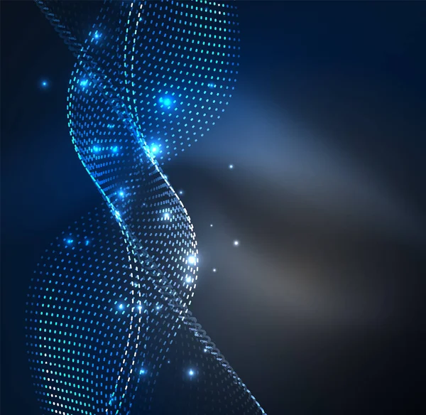 Vektör dalga parçacıklar arka plan