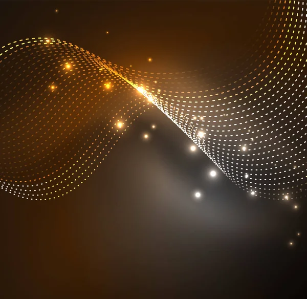 Vektör dalga parçacıklar arka plan