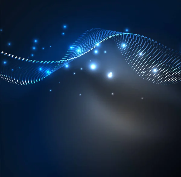 Vektör dalga parçacıklar arka plan