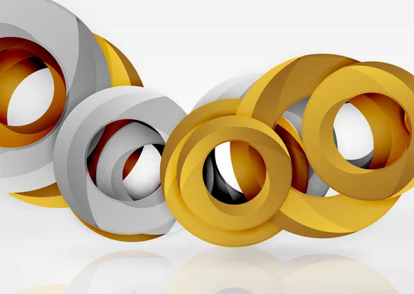 Moderner 3D-Ringvektor abstrakter Hintergrund — Stockvektor