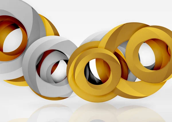 Anillo moderno 3d vector fondo abstracto — Vector de stock