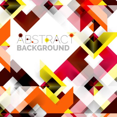 Beyaz Modern kare geometrik desen tasarım