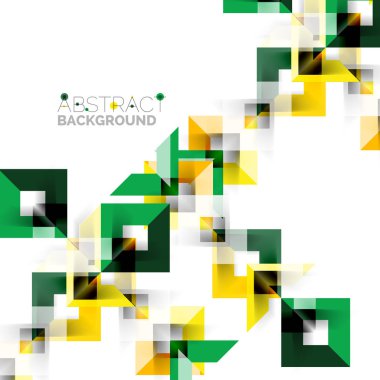 Beyaz Modern kare geometrik desen tasarım