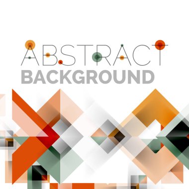 Beyaz Modern kare geometrik desen tasarım