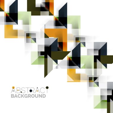 Beyaz Modern kare geometrik desen tasarım