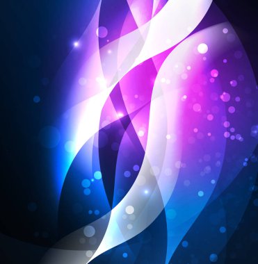 Neon ışıklı dalgalar