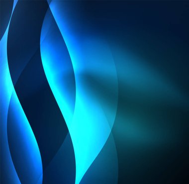 Neon ışıklı dalgalar