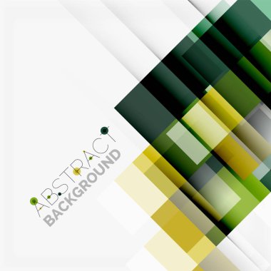 Soyut engeller şablon tasarım arka plan, beyaz, basit geometrik şekiller düz çizgiler ve dikdörtgenler