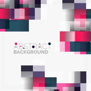 Soyut engeller şablon tasarım arka plan, beyaz, basit geometrik şekiller düz çizgiler ve dikdörtgenler