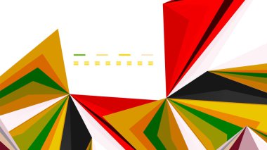 Modern üçgen sunu şablonu