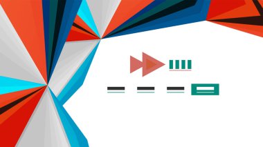 Modern üçgen sunu şablonu