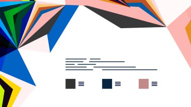 Modern üçgen sunu şablonu