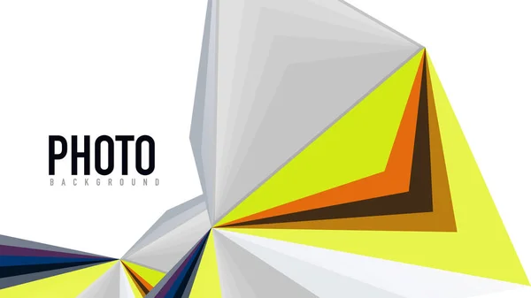 Moderne driehoek presentatiesjabloon — Stockvector
