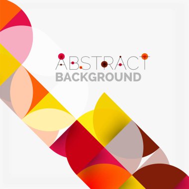 Modern geometrik arka plan daire