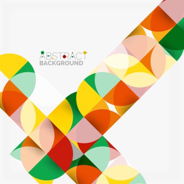 Modern geometrik arka plan daire