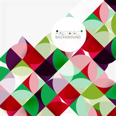 Modern geometrik arka plan daire