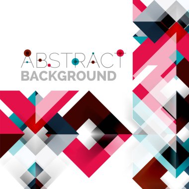 Beyaz Modern kare geometrik desen tasarım