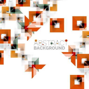 Beyaz Modern kare geometrik desen tasarım