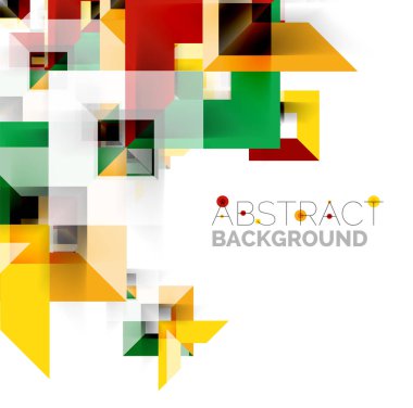 Beyaz Modern kare geometrik desen tasarım