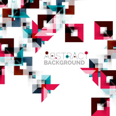 Beyaz Modern kare geometrik desen tasarım