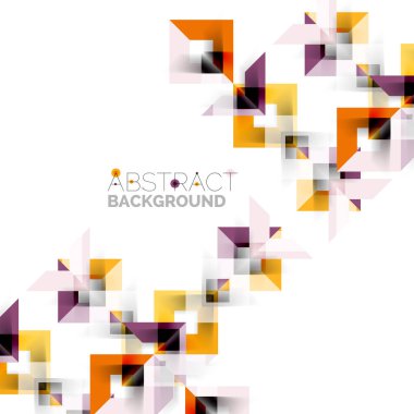 Beyaz Modern kare geometrik desen tasarım