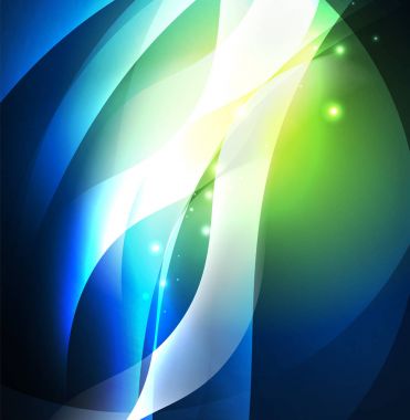 Neon ışıklı dalgalar