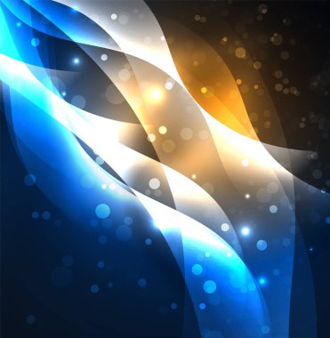 Neon ışıklı dalgalar