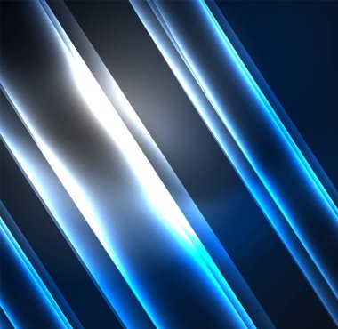 Enerji hatları, karanlıkta parlayan dalgalar vektör arka plan