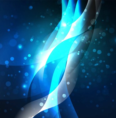 Neon ışıklı dalgalar