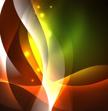 Neon ışıklı dalgalar