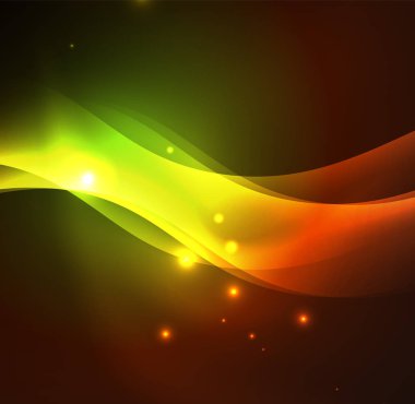 Neon ışıklı dalgalar