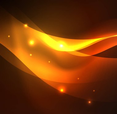 Neon ışıklı dalgalar