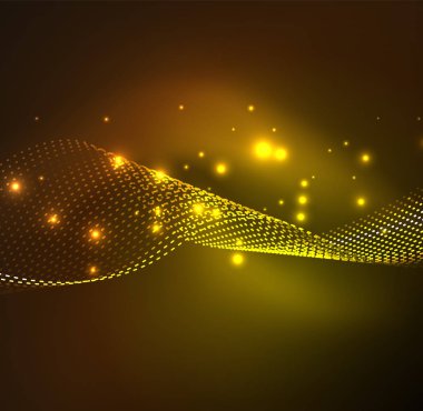 Vektör dalga parçacıklar arka plan