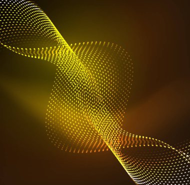 Vektör dalga parçacıklar arka plan