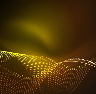 Vektör dalga parçacıklar arka plan