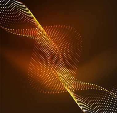 Vektör dalga parçacıklar arka plan