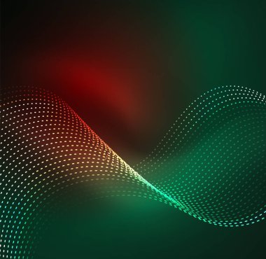 Vektör dalga parçacıklar arka plan